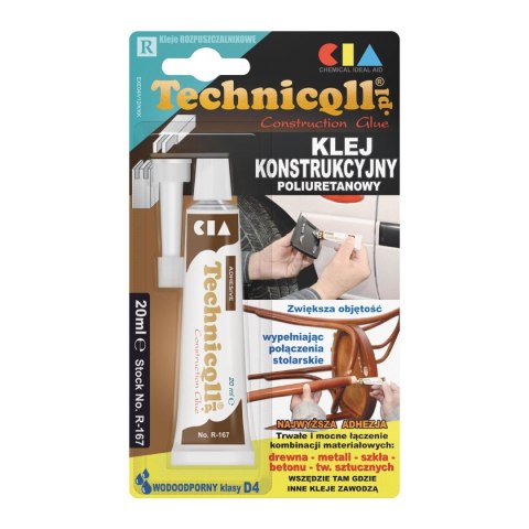 Klej w tubie Technicqll konstrukcyjny 20ml (R-167) Klej w tubie Technicqll konstrukcyjny 20ml (R-167)