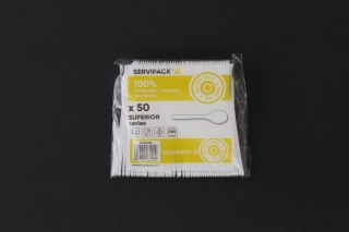 Łyżeczka wielokrotnego użytku (nd) plastikowa 50 szt