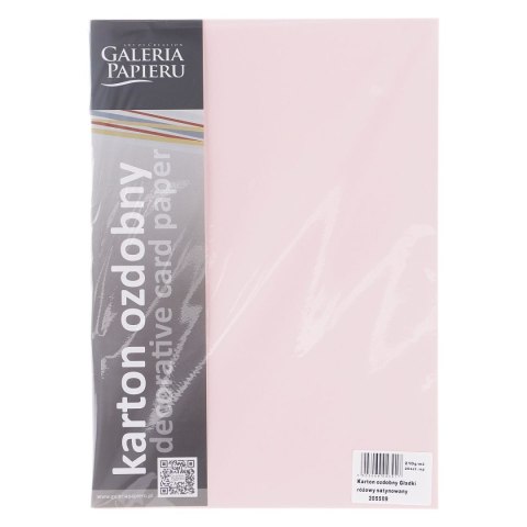 Papier ozdobny (wizytówkowy) Galeria Papieru gładki A4 różowy 210g (205509) Papier ozdobny (wizytówkowy) Galeria Papieru gładki A4 różowy 210g (205509)