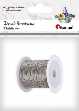 Drucik Titanum Craft-Fun Series florystyczny kolor: srebrny 20 m 1 szt (24BR0201-5)