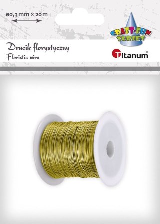 Drucik Titanum Craft-Fun Series florystyczny kolor: złoty 20 m 1 szt (24BR0201-3)