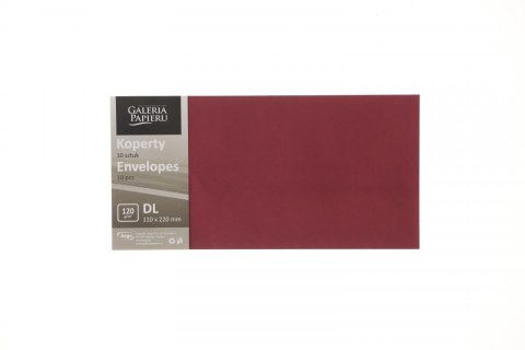 Koperta Argo DL bordowa [mm:] 99x210 (280186) 10 sztuk