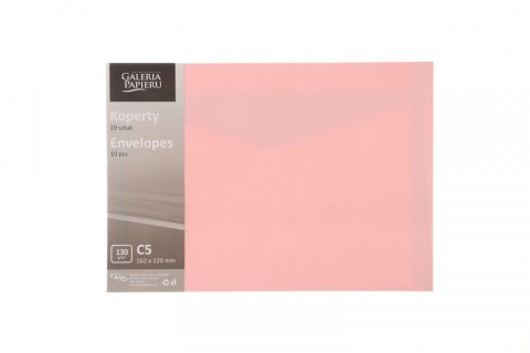 Koperta Galeria Papieru gładki pudrowy róż C5 różowa (280635) 10 sztuk Koperta Galeria Papieru gładki pudrowy róż C5 różowa (280635) 10 sztuk