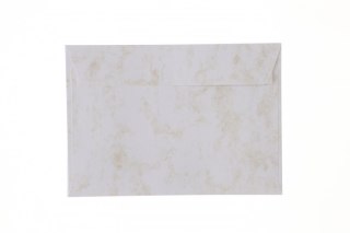 Koperta Galeria Papieru marmur złoty C5 biała diamentowa (280693) 10 sztuk