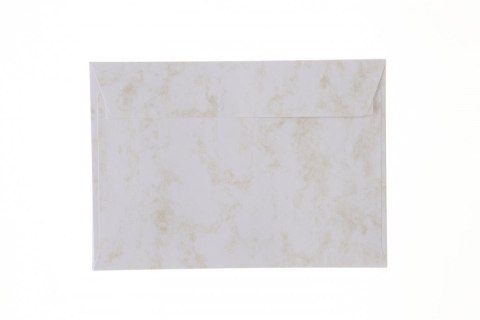 Koperta Galeria Papieru marmur złoty C5 biała diamentowa (280693) 10 sztuk