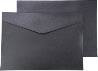 Koperta Galeria Papieru pearl czarny C5 czarna (280677) 10 sztuk