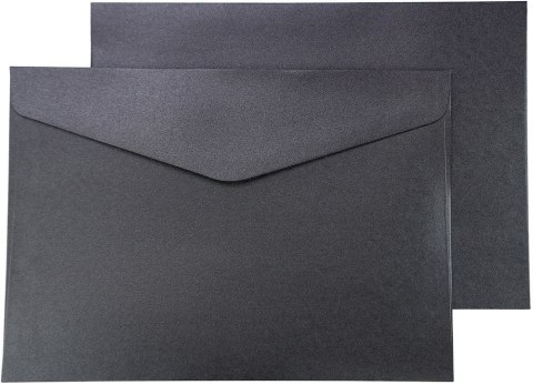 Koperta Galeria Papieru pearl czarny C5 czarna (280677) 10 sztuk
