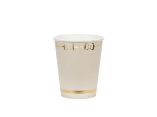 Kubek jednorazowy Partydeco Strzemiona, beż papier 220ml (KPP99-EU1)