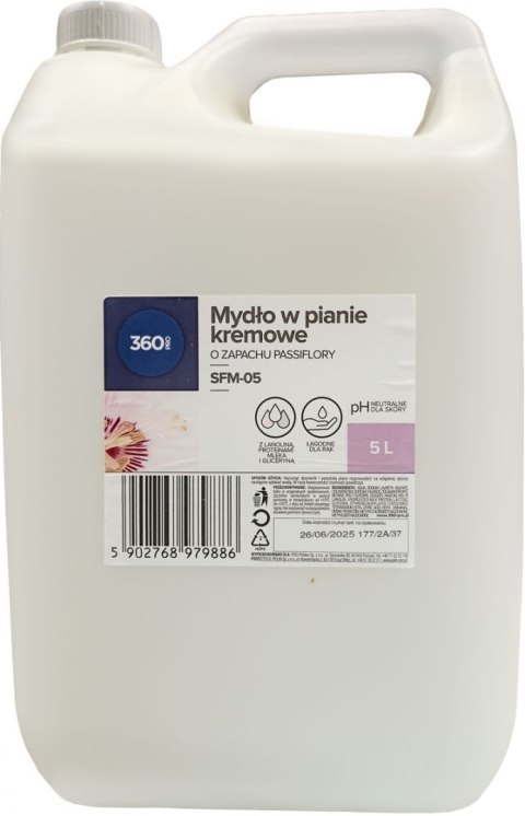 Mydło w płynie 360 Pro w pianie 5000ml (SFM-05) Mydło w płynie 360 Pro w pianie 5000ml (SFM-05)