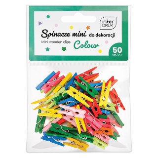 Spinacze Interdruk kolorowe DO dekoracji 5902277337290 50 szt (MINI)