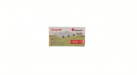 Zszywki 24/8 Titanum 24/8 500szt 500 szt