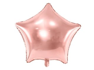 Balon foliowy Partydeco Gwiazdka, 70cm, różowe złoto 27cal (FB78M-019R)