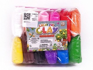 Masa plastyczna dla dzieci Bigtoys pianka 12szt. mix (BPLA7346)