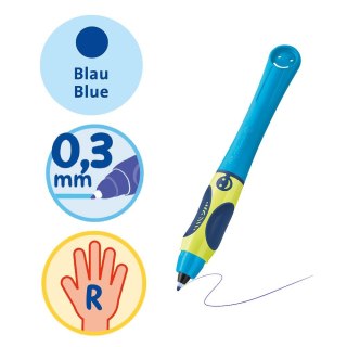 Pióro kulkowe Pelikan Dla Praworęcznych Griffix neon fresh blue (400191571)