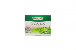 Herbata Big Active biała z aloesem aloes 20 saszetek