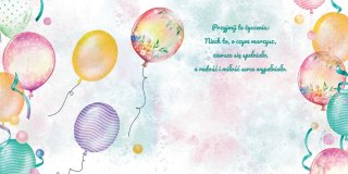 Kartka składana Henry KW bukiet balonów II kw (5905701488087)