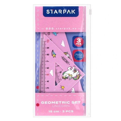 Komplet geometryczny Starpak Unicorn 3 el. (538972) Komplet geometryczny Starpak Unicorn 3 el. (538972)
