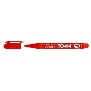 Marker olejowy Toma czerwony 1,5mm okrągła końcówka