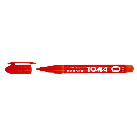 Marker olejowy Toma czerwony 1,5mm okrągła końcówka