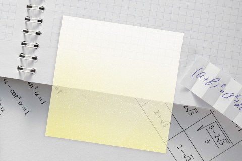 Notes samoprzylepny (karteczki) Titanum transparentne, z polipropylenu 75x75 50k [mm:] 75x75