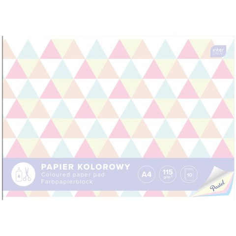 Zeszyt papierów kolorowych Interdruk A4 115g 10k (5902277294166) Zeszyt papierów kolorowych Interdruk A4 115g 10k (5902277294166)