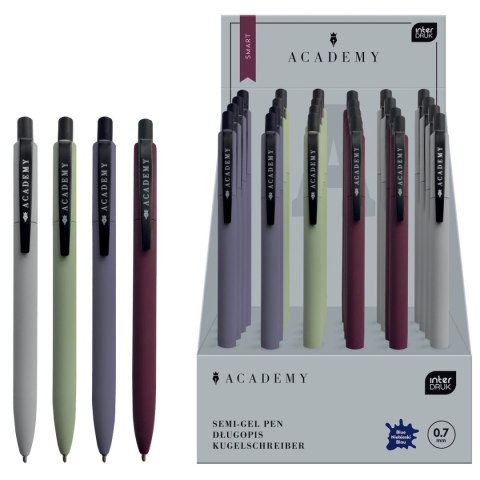 Długopis Interdruk SMART aCADEMY metalowy niebieski 0,7mm (żelowy) Długopis Interdruk SMART aCADEMY metalowy niebieski 0,7mm (żelowy)