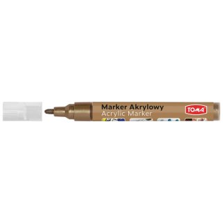 Marker specjalistyczny Toma akrylowy-brązowy brązowy 2,5mm okrągła końcówka (TO-402)
