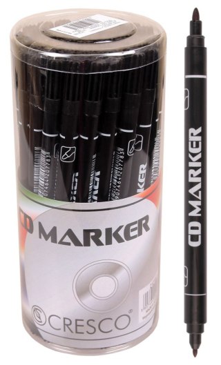 Marker do cd Cresco dwustronny czarny B/Mmm (212100)