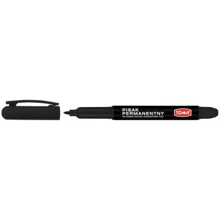 Marker permanentny Toma czarny czarny 1,2mm okrągła końcówka (TO-324)