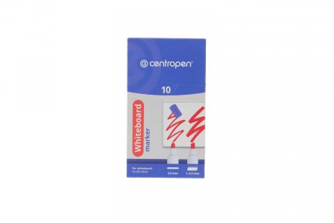 Marker suchościeralny Centropen niebieski 2,5mm okrągła końcówka Marker suchościeralny Centropen niebieski 2,5mm okrągła końcówka