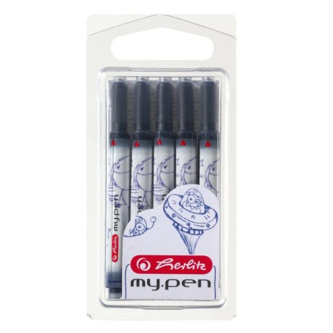 Naboje długie Herlitz My Pen 10983443 niebieski (300002944) Naboje długie Herlitz My Pen 10983443 niebieski (300002944)