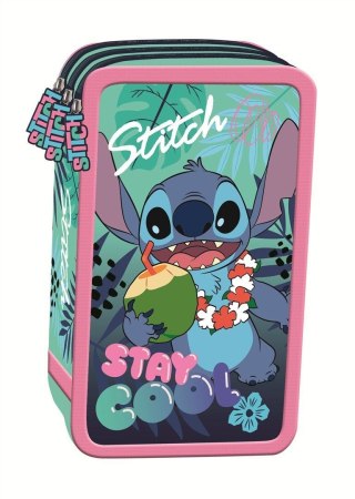 Piórnik St.Majewski STITCH STAY COOL POTRÓJNY (z wyposażnieniem)