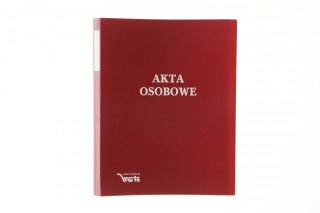 Teczka do akt osobowych Warta zadrukowana ABCDE A4 czerwony tektura (1824-339-044)