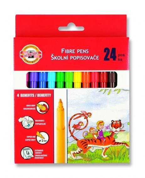 Flamaster Koh-I-Noor 24 kol. (7710/2BD) Flamaster Koh-I-Noor 24 kol. (7710/2BD)