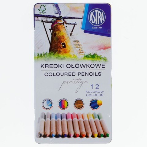 Kredki ołówkowe Astra 12 kol. (312117001) Kredki ołówkowe Astra 12 kol. (312117001)