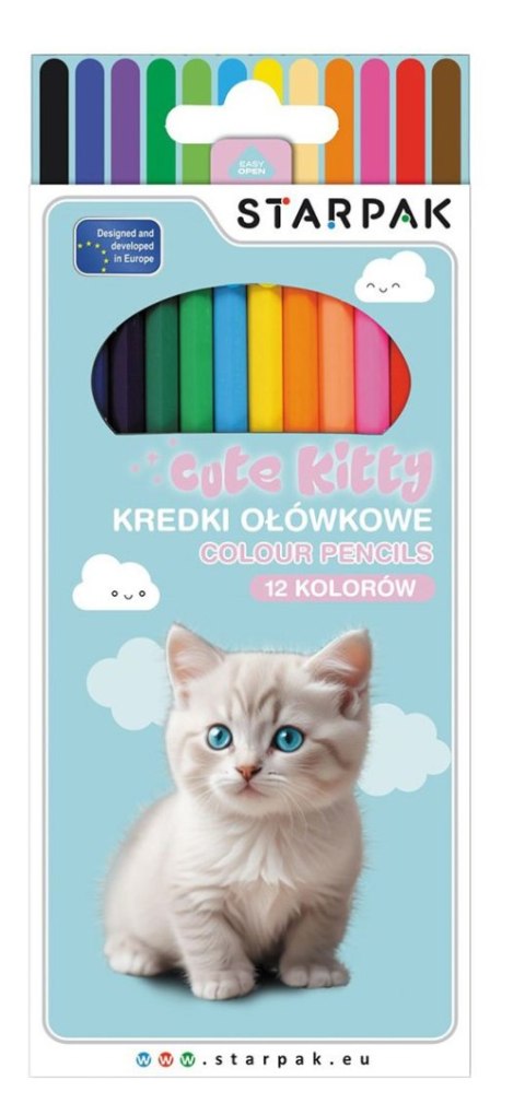 Kredki ołówkowe Starpak Kitty 12 kol. (559669) Kredki ołówkowe Starpak Kitty 12 kol. (559669)