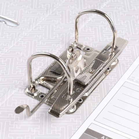 Segregator dźwigniowy Basic z szyną A4 75mm czarny (21024221-05)