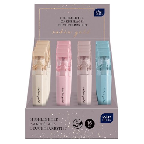 Zakreślacz Interdruk Satin Gold 16 szt mix Zakreślacz Interdruk Satin Gold 16 szt mix