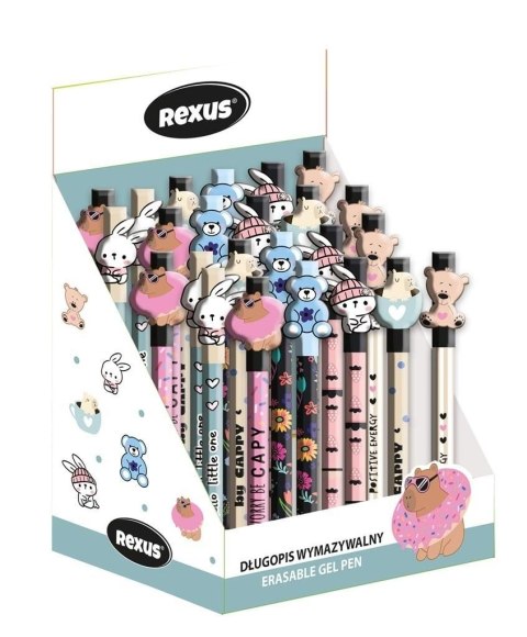 Długopis wymazywalny Rexus CUTE wymazywalny niebieski 0,5mm (24 szt displ) Długopis wymazywalny Rexus CUTE wymazywalny niebieski 0,5mm (24 szt displ)