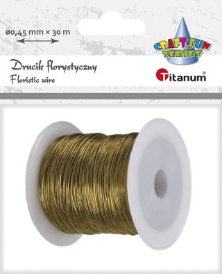 Drucik Titanum Craft-Fun Series florystyczny kolor: złoty 30 m (339369)