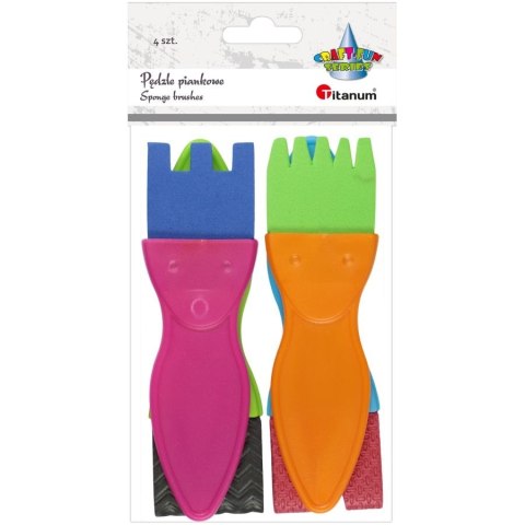 Pędzel Titanum Craft-Fun Series piankowe ze wzorami (22CH0827-1) Pędzel Titanum Craft-Fun Series piankowe ze wzorami (22CH0827-1)