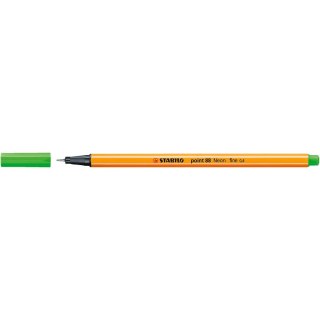 Cienkopis Stabilo POINT zielony neonowy 0,4mm 1kol. (88/033)