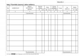 Druk samokopiujący Stolgraf Pocztowa książka nadawcza A5 100k. (P34)