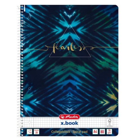 Kołozeszyt (kołobrulion) Herlitz New Batik Fearless 50044153 A4 80k. krata (400173294) Kołozeszyt (kołobrulion) Herlitz New Batik Fearless 50044153 A4 80k. krata (400173294)