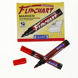 Marker do papieru Kamet czerwony 0,2mm okrągła końcówka (K-2101)