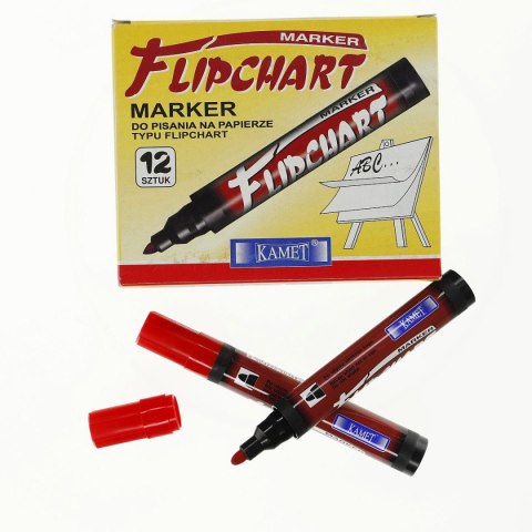 Marker do papieru Kamet czerwony 0,2mm okrągła końcówka (K-2101)