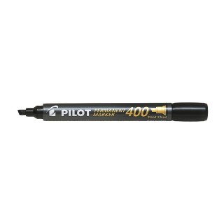 Marker permanentny Pilot czarny ścięta końcówka (SCA-400-B)