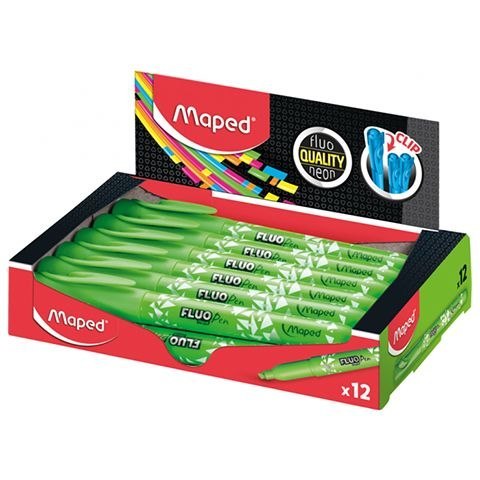 Zakreślacz Maped PEPS fluo zielony 1,0-5,0mm (734033) Zakreślacz Maped PEPS fluo zielony 1,0-5,0mm (734033)
