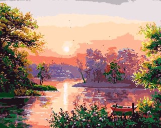 Zestaw kreatywny Flamingo Line Malowanie po numerach 40x50cm Pejzaż (FSY244)