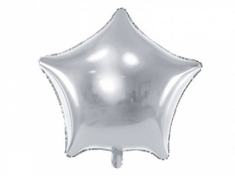 Balon foliowy Partydeco Gwiazdka, 70cm, srebrny 27cal (FB78M-018) Balon foliowy Partydeco Gwiazdka, 70cm, srebrny 27cal (FB78M-018)